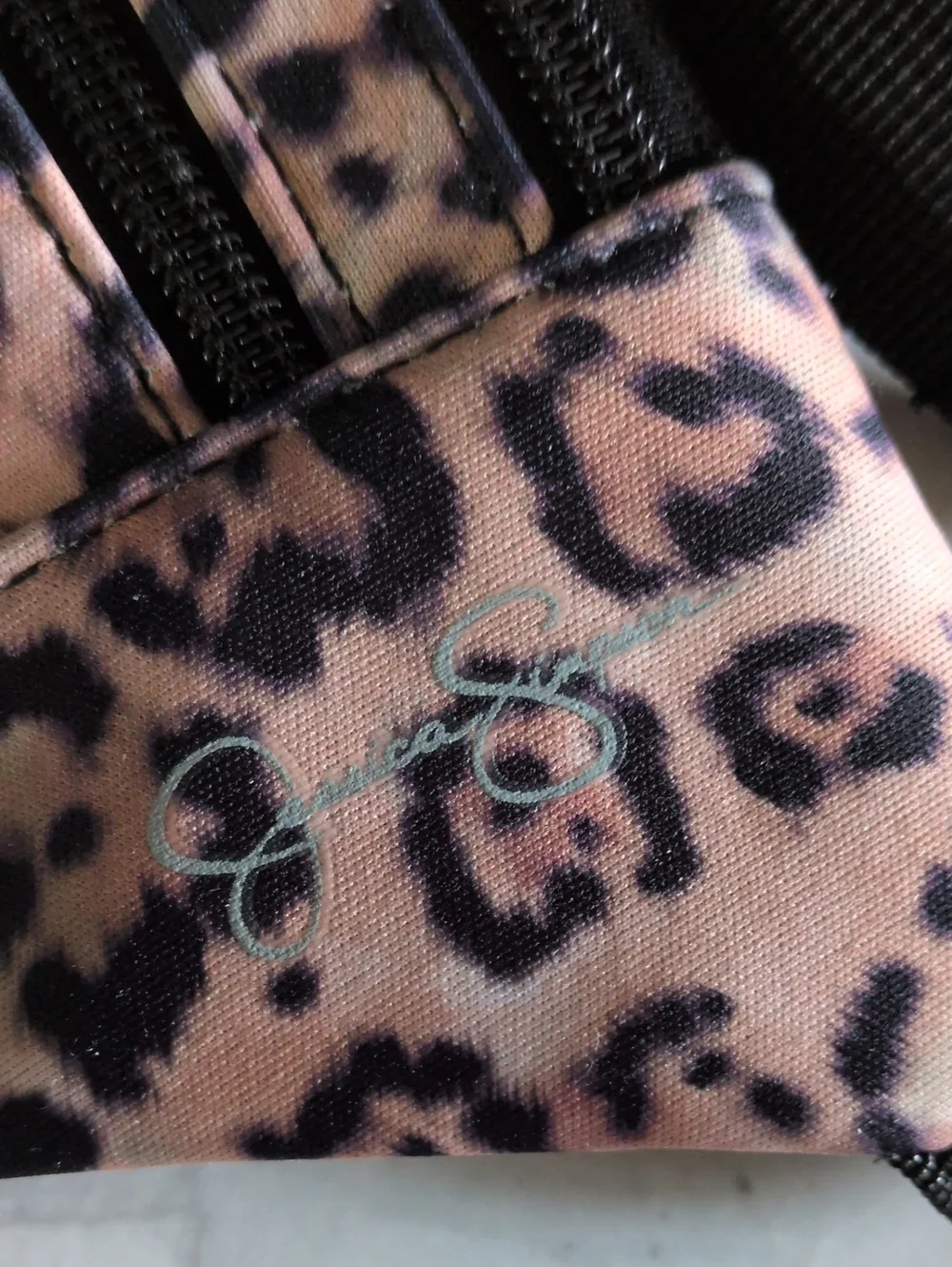 Jessica Simpson Leopard Print Athletic Hip Pouch